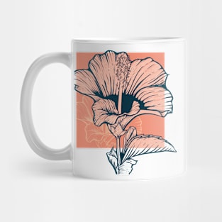 hibiscus blooming Mug